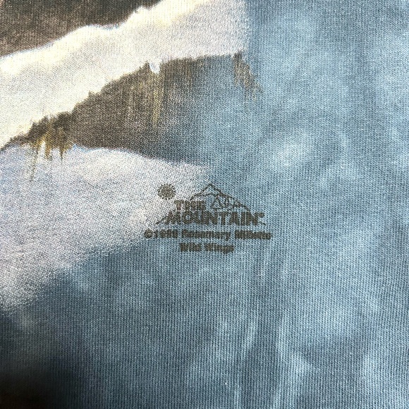 Vintage 90s The Mountain Arctic Wolves Tie Dye Graphic T-Shirt Sz Large - Picture 5 of 8
